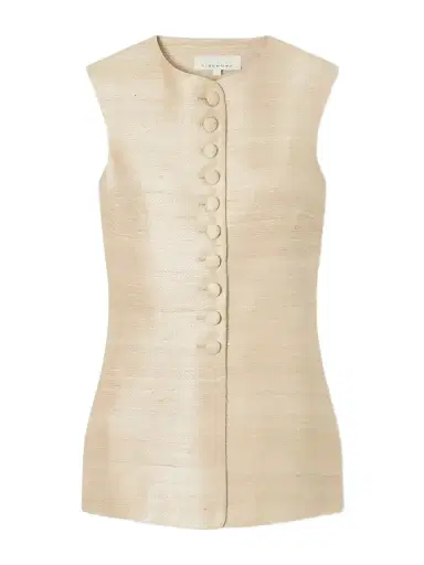 LIBEROWE Vania Silk-blend Dupioni Vest | Thumbnail 1