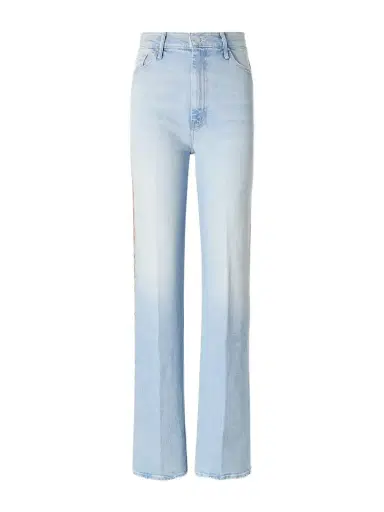Mother The Saloon Sneak Printed High-waist Wide-leg Jeans | Thumbnail 1
