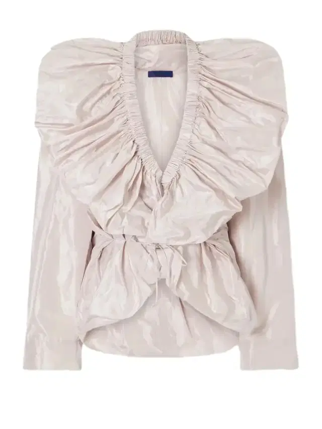 Sata Gathered Silk Duchesse-satin Blouse