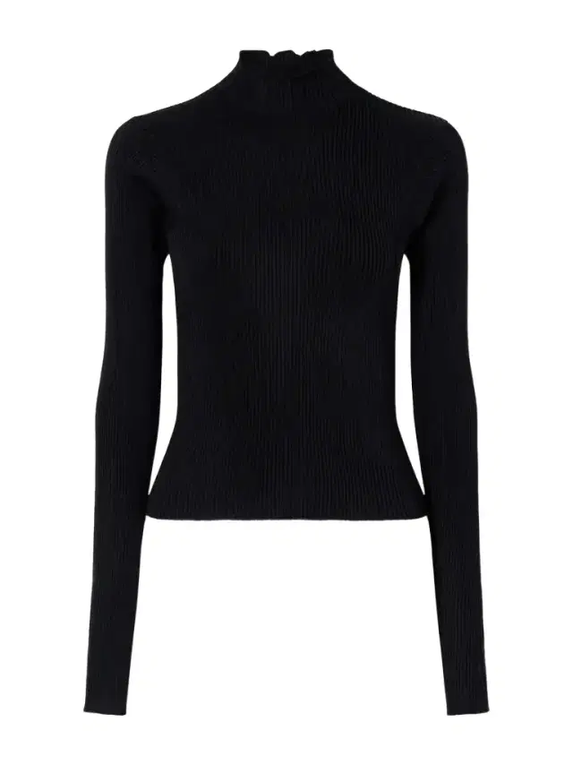 RIER Ribbed Silk Turtleneck Sweater
