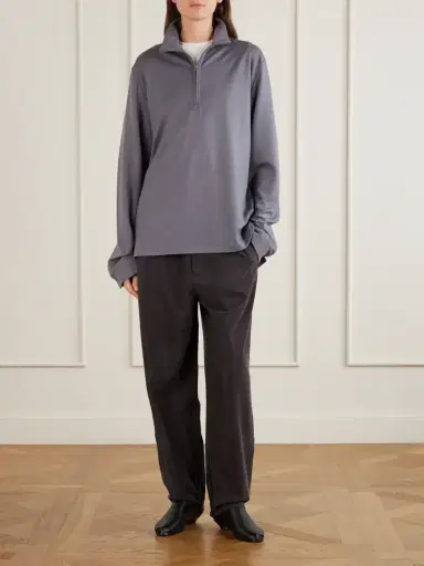 RIER Polar Jogging Virgin Wool Half-zip Sweatshirt | Thumbnail 2 RIER Polar Jogging Virgin Wool Half-zip Sweatshirt | Thumbnail 2