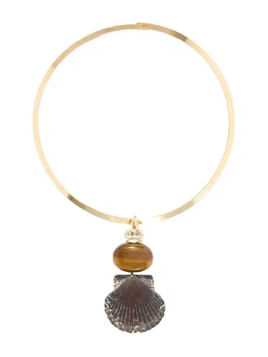 Jennifer Behr Naia Gold-tone Shell Necklace | Thumbnail 1 Jennifer Behr Naia Gold-tone Shell Necklace | Thumbnail 1