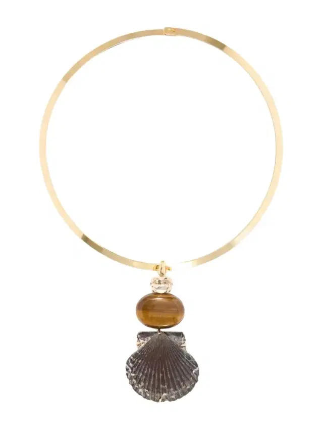 Jennifer Behr Naia Gold-tone Shell Necklace
