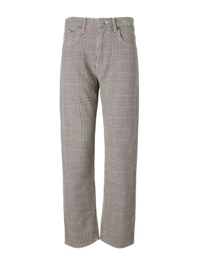R13 Bf Prince Of Wales Straight-leg Jeans