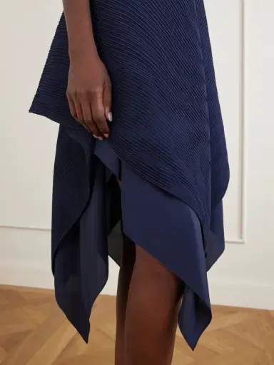 JW Anderson Tiered Asymmetric Pleated Crepe De Chine Mini Dress | Thumbnail 5 JW Anderson Tiered Asymmetric Pleated Crepe De Chine Mini Dress | Thumbnail 5