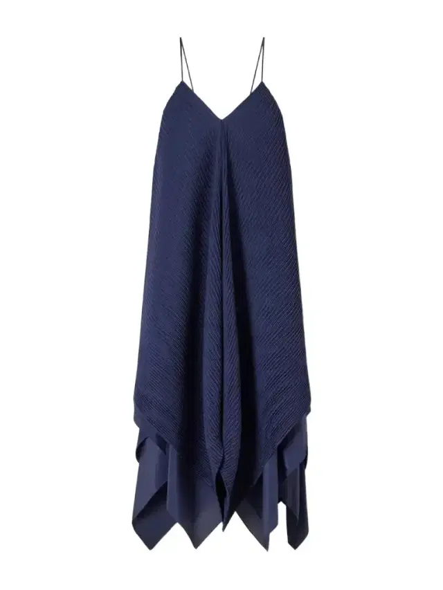 JW Anderson Tiered Asymmetric Pleated Crepe De Chine Mini Dress