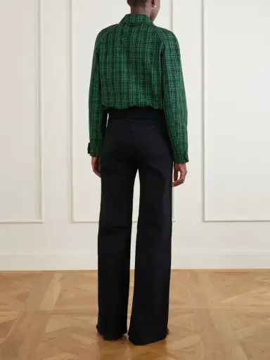 Marni Cropped Checked Wool And Cotton-blend Twill Jacket | Thumbnail 3