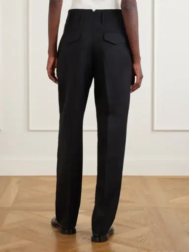 AMI PARIS Pleated Wool-gabardine Wide-leg Pants | Thumbnail 4 AMI PARIS Pleated Wool-gabardine Wide-leg Pants | Thumbnail 4