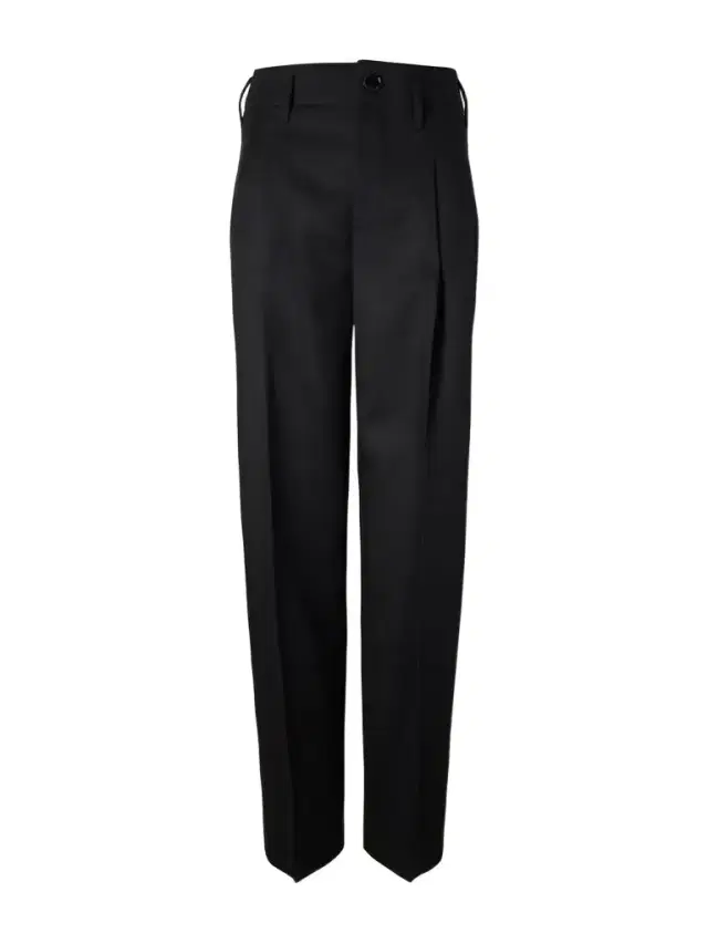 AMI PARIS Pleated Wool-gabardine Wide-leg Pants