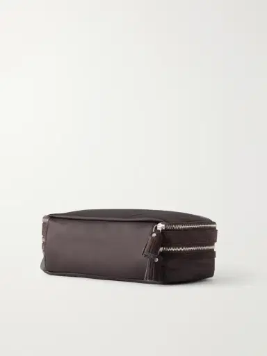 Anya Hindmarch Suede-trimmed Shell Cosmetics Case | Thumbnail 2 Anya Hindmarch Suede-trimmed Shell Cosmetics Case | Thumbnail 2