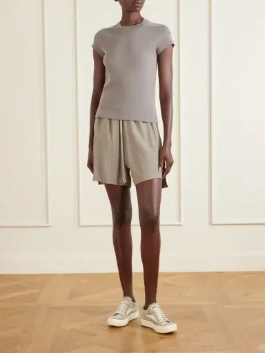 Rick Owens Level Cropped Cotton-jersey T-shirt | Thumbnail 2 Rick Owens Level Cropped Cotton-jersey T-shirt | Thumbnail 2