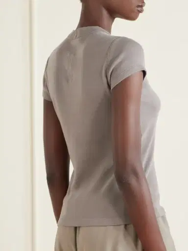 Rick Owens Level Cropped Cotton-jersey T-shirt | Thumbnail 3 Rick Owens Level Cropped Cotton-jersey T-shirt | Thumbnail 3