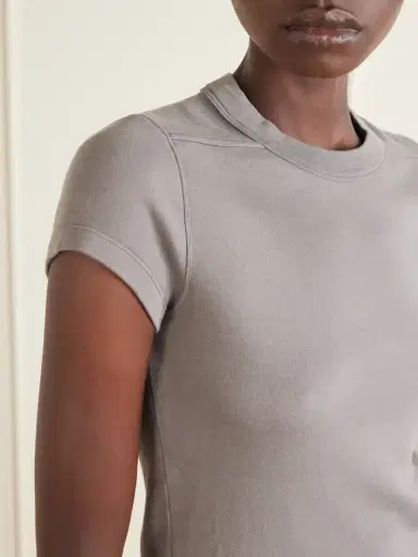 Rick Owens Level Cropped Cotton-jersey T-shirt | Thumbnail 4 Rick Owens Level Cropped Cotton-jersey T-shirt | Thumbnail 4