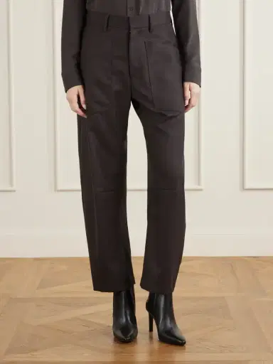 Nili Lotan Shon Wool-gabardine Barrel-leg Pants | Thumbnail 3