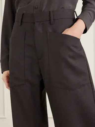 Nili Lotan Shon Wool-gabardine Barrel-leg Pants | Thumbnail 5