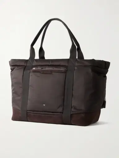 Anya Hindmarch Travel Leather-trimmed Shell Weekend Bag | Thumbnail 4 Anya Hindmarch Travel Leather-trimmed Shell Weekend Bag | Thumbnail 4