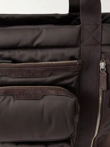 Anya Hindmarch Travel Leather-trimmed Shell Weekend Bag | Thumbnail 5 Anya Hindmarch Travel Leather-trimmed Shell Weekend Bag | Thumbnail 5