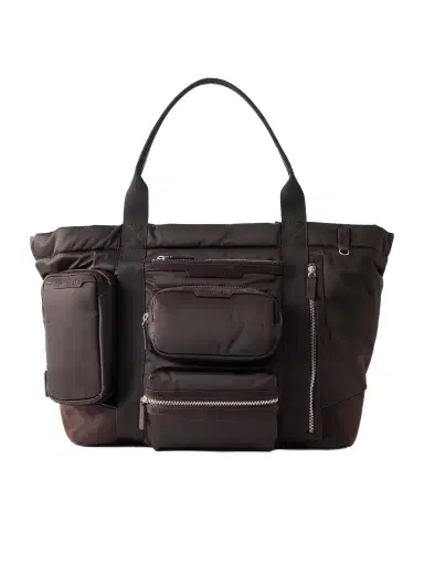 Anya Hindmarch Travel Leather-trimmed Shell Weekend Bag | Thumbnail 1 Anya Hindmarch Travel Leather-trimmed Shell Weekend Bag | Thumbnail 1