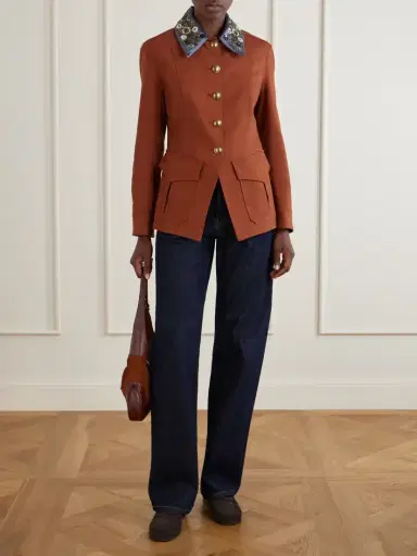Veronica Beard Laramie Dickey Sequin And Bead-embellished Twill Jacket | Thumbnail 2 Veronica Beard Laramie Dickey Sequin And Bead-embellished Twill Jacket | Thumbnail 2