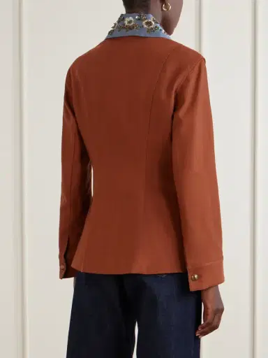 Veronica Beard Laramie Dickey Sequin And Bead-embellished Twill Jacket | Thumbnail 3 Veronica Beard Laramie Dickey Sequin And Bead-embellished Twill Jacket | Thumbnail 3