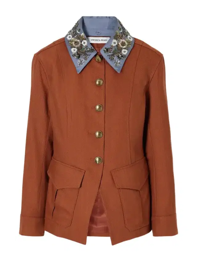 Laramie Dickey Sequin And Bead-embellished Twill Jacket