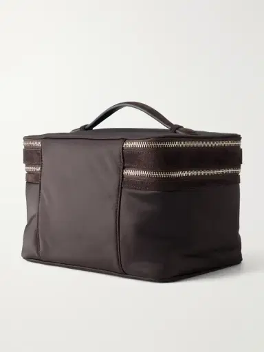 Anya Hindmarch Suede-trimmed Shell Vanity Case | Thumbnail 2 Anya Hindmarch Suede-trimmed Shell Vanity Case | Thumbnail 2