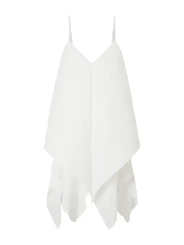 JW Anderson Asymmetric Pleated Crepe De Chine Cami