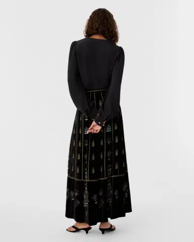 Emporio Sirenuse Camille Skirt with Agra Embroidery | Thumbnail 5