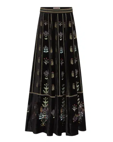 Emporio Sirenuse Camille Skirt with Agra Embroidery | Thumbnail 1