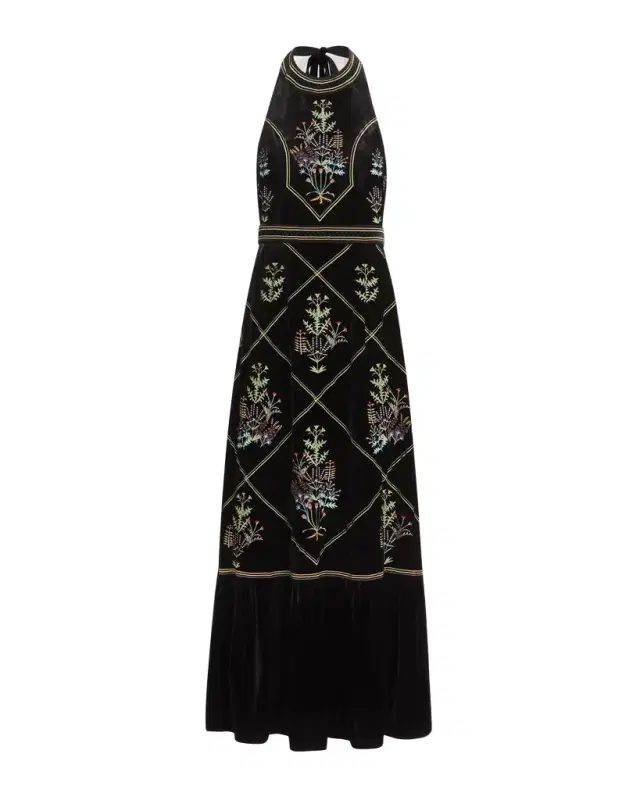 Emporio Sirenuse Chantal Dress with Agra Embroidery