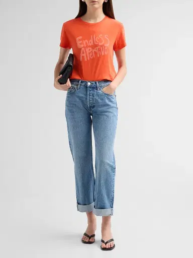 RE/DONE Women's Beau Cuffed Boyfriend Jeans | Thumbnail 2 RE/DONE Women's Beau Cuffed Boyfriend Jeans | Thumbnail 2