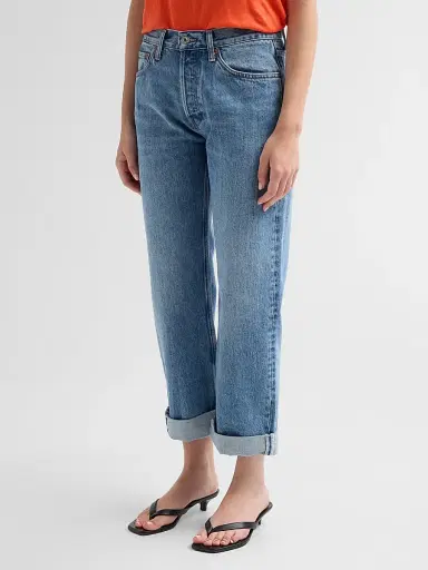 RE/DONE Women's Beau Cuffed Boyfriend Jeans | Thumbnail 4 RE/DONE Women's Beau Cuffed Boyfriend Jeans | Thumbnail 4
