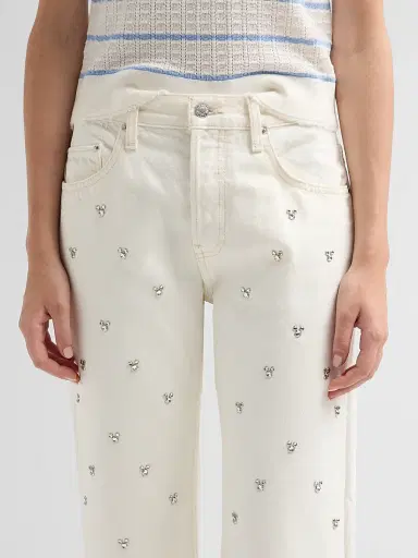 RE/DONE Women's Beau Embellished Boyfriend Jeans | Thumbnail 5