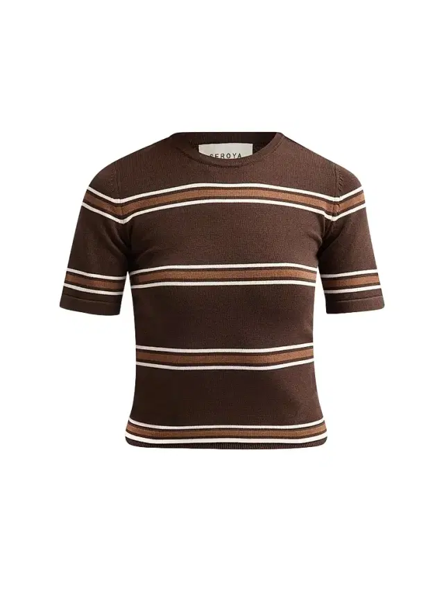 SEROYA Women's Ry Knit Top - Bosun Brown Stripe