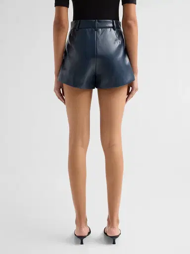 Generation Love Women's Jax Vegan Leather Shorts - Peacock | Thumbnail 3 Generation Love Women's Jax Vegan Leather Shorts - Peacock | Thumbnail 3
