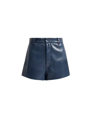 Generation Love Women's Jax Vegan Leather Shorts - Peacock | Thumbnail 1 Generation Love Women's Jax Vegan Leather Shorts - Peacock | Thumbnail 1