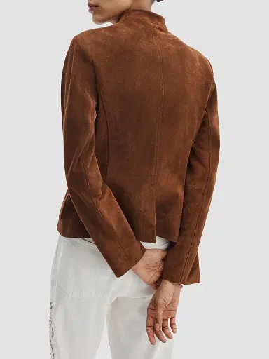 rag & bone Women's Mercer Suede Blazer - Brown - Size 12 | Thumbnail 3 rag & bone Women's Mercer Suede Blazer - Brown - Size 12 | Thumbnail 3
