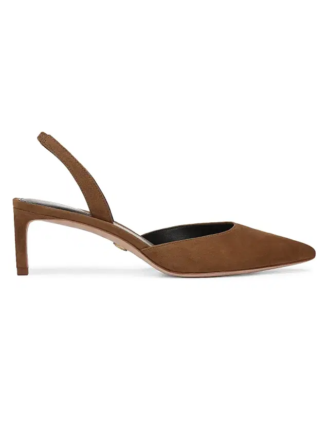 Women's Caroline 50MM Suede Slingback Pumps - Hazelwood - Size 11