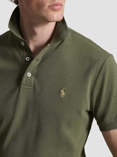 Polo Ralph Lauren Men's Classic-Fit Stretch-Cotton Polo Shirt - Cruise Olive | Thumbnail 6