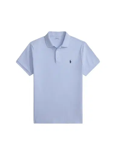 Polo Ralph Lauren Men's Classic-Fit Stretch-Cotton Polo Shirt - Pebble Blue | Thumbnail 1