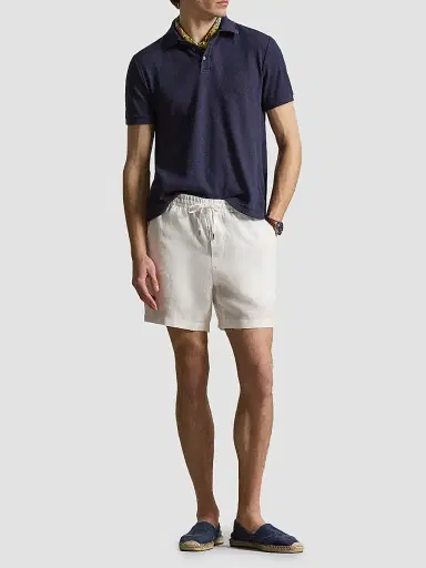 Polo Ralph Lauren Men's Cotton Pointelle Polo Shirt - Newport Navy | Thumbnail 2