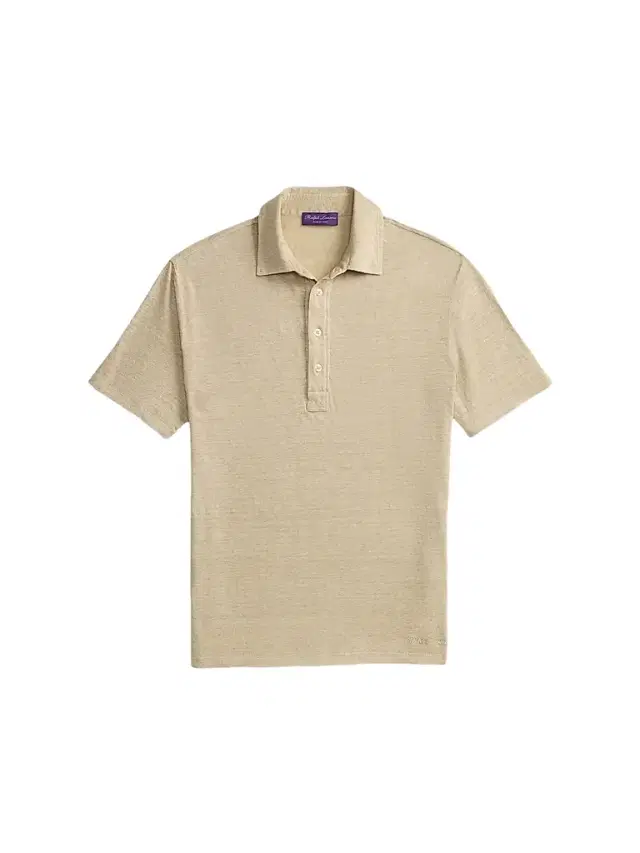 Ralph Lauren Purple Label Men's Linen-Jersey Short-Sleeve Polo Shirt - Champagne