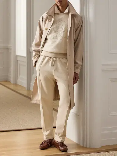 Ralph Lauren Purple Label Men's Cotton-Cashmere Polo Sweatshirt - Limestone | Thumbnail 7 Ralph Lauren Purple Label Men's Cotton-Cashmere Polo Sweatshirt - Limestone | Thumbnail 7