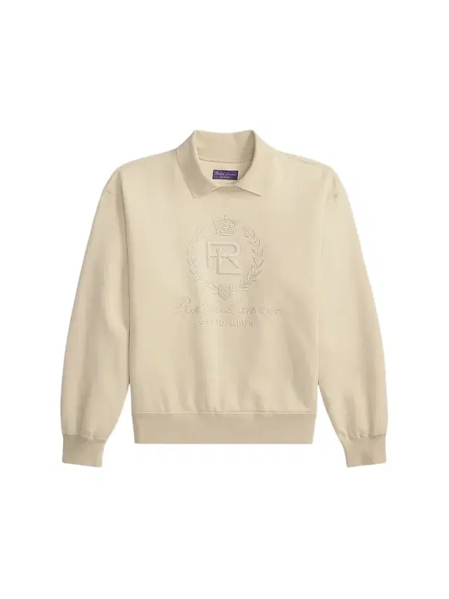 Ralph Lauren Purple Label Men's Cotton-Cashmere Polo Sweatshirt - Limestone