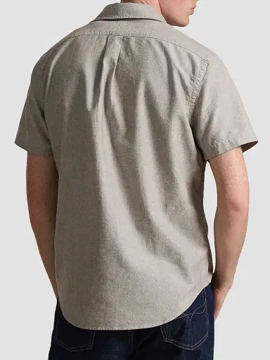 Polo Ralph Lauren Men's Short-Sleeve Oxford Shirt - Nutmeg Brown - Size XXL | Thumbnail 3 Polo Ralph Lauren Men's Short-Sleeve Oxford Shirt - Nutmeg Brown - Size XXL | Thumbnail 3