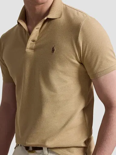 Polo Ralph Lauren Men's Classic-Fit Stretch-Cotton Polo Shirt - Vintage Khaki | Thumbnail 5