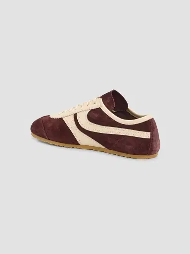 Dries Van Noten Women's Suede & Leather Low-Top Sneakers - Dark Purple - Size 11 | Thumbnail 2