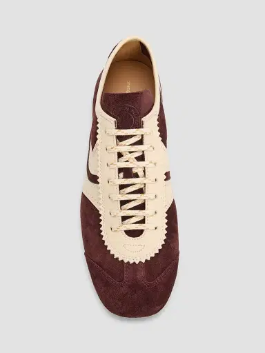 Dries Van Noten Women's Suede & Leather Low-Top Sneakers - Dark Purple - Size 11 | Thumbnail 3