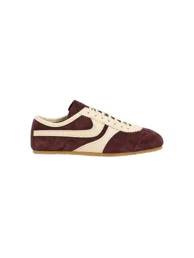 Dries Van Noten Women's Suede & Leather Low-Top Sneakers - Dark Purple - Size 11 | Thumbnail 1