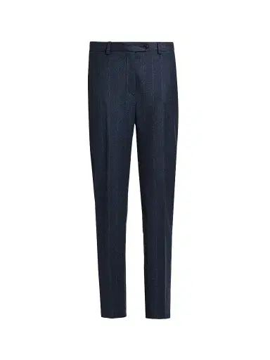 Kiton Women's Jogger Stretch Wool Trousers - Blue - Size 10 | Thumbnail 1